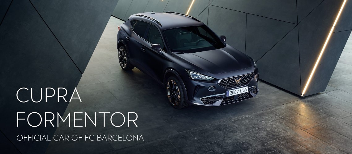 CUPRA Formentor cotxe oficial del FC Barcelona