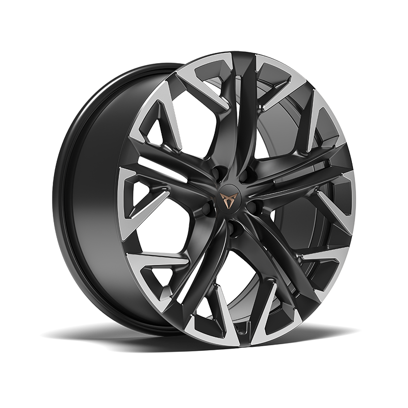 Cupra Terramar disponible amb llandes Hadron en color plata.