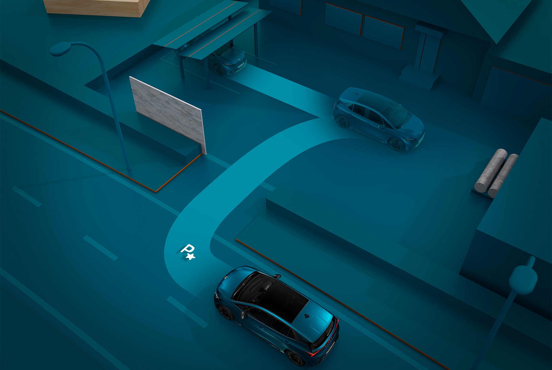 Funció de seguretat de cotxe Trained Park Assist del CUPRA Born