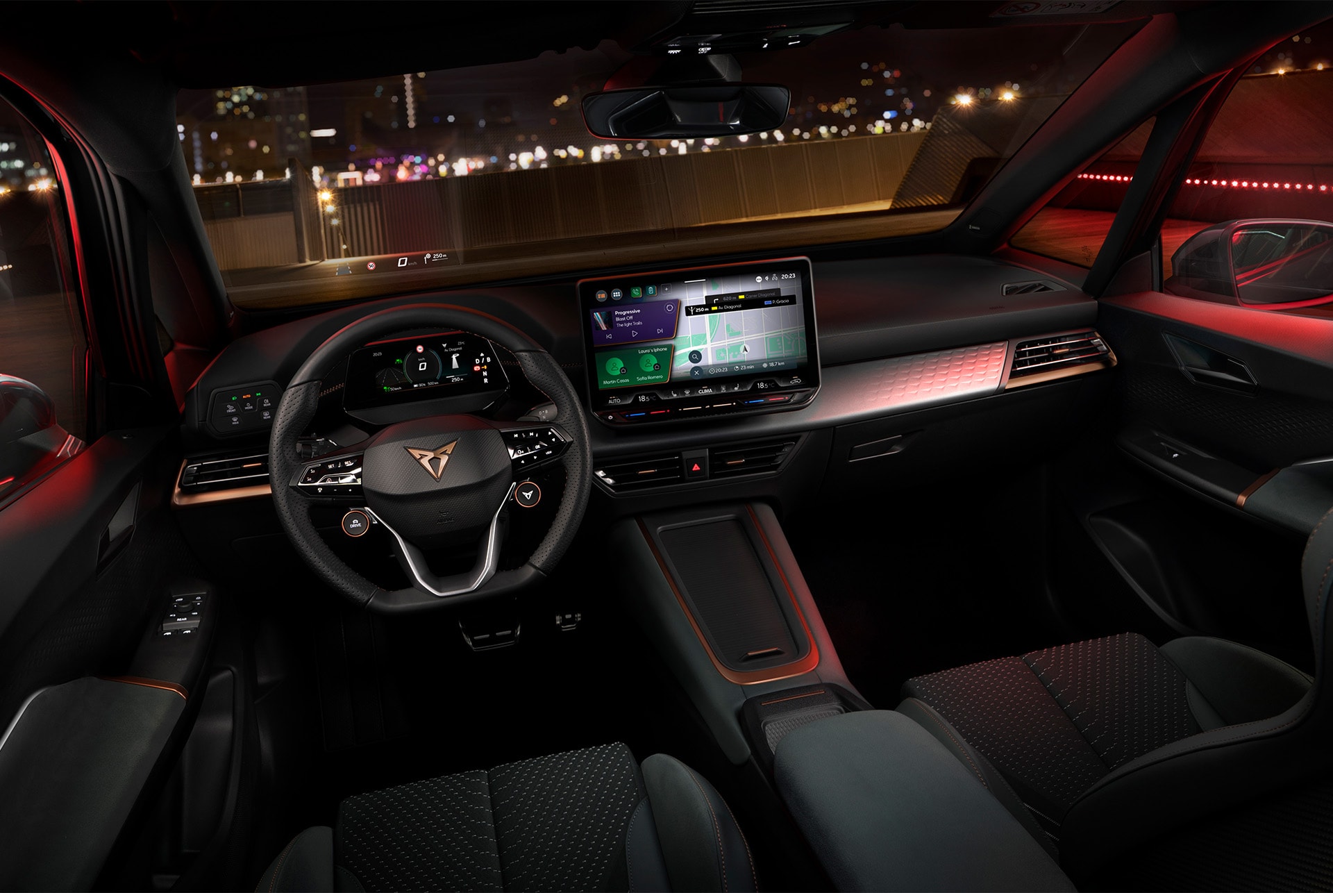 Nou disseny del volant del CUPRA Born 2024