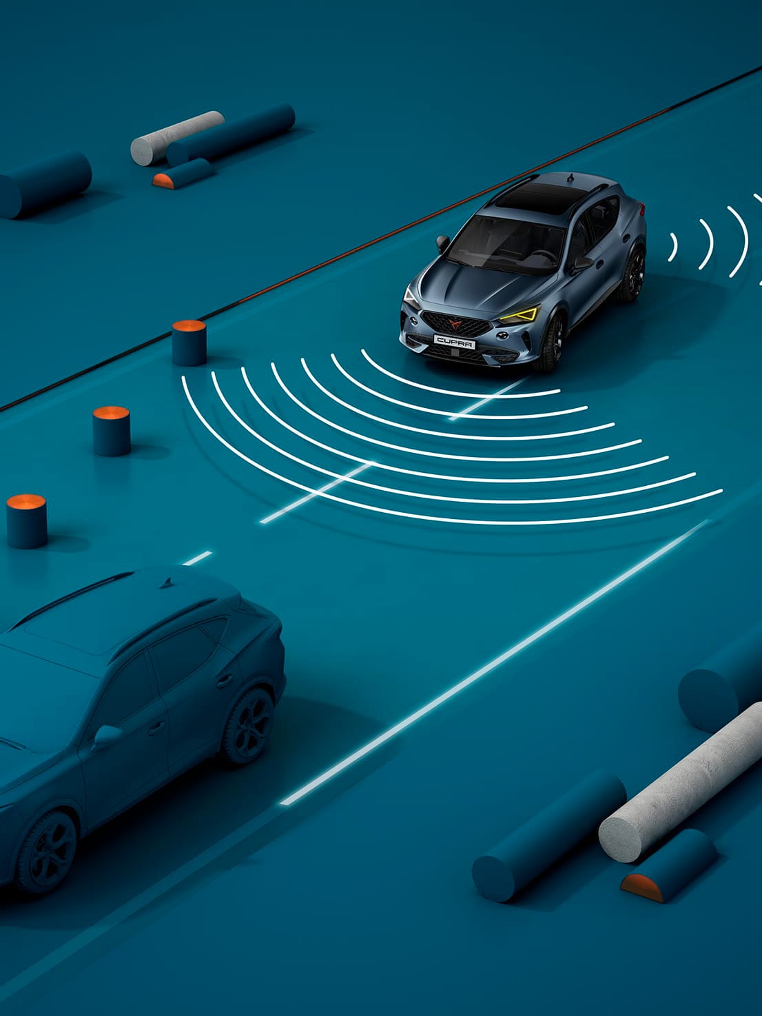 new CUPRA Leon Sportstourer ehybrid Family Sports Car with travel assist feature