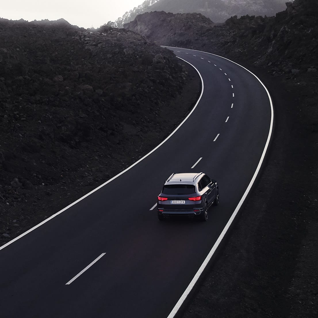 CUPRA Ateca a la carretera.