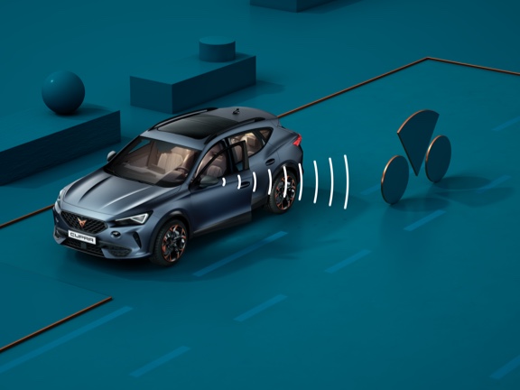 new CUPRA Leon Sportstourer ehybrid Family Sports Car with traffic recognition technology
